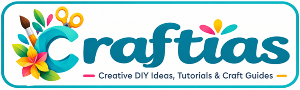 Craftias logo for creative DIY crafts, handmade décor, and tutorials